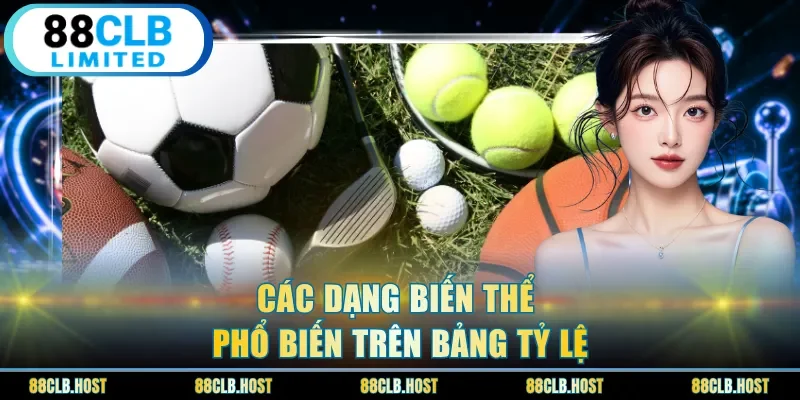 Các dạng biến thể phổ biến trên bảng tỷ lệ