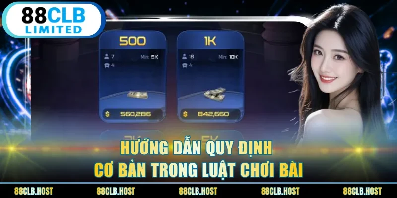 Hướng dẫn quy định cơ bản trong luật chơi bài